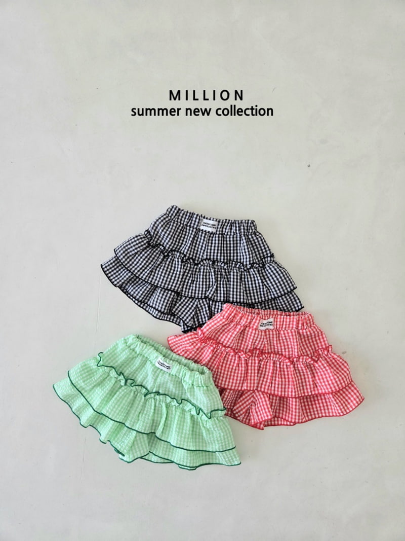 Million Dollar Baby - Korean Children Fashion - #littlefashionista - Check Cancan Pants - 2