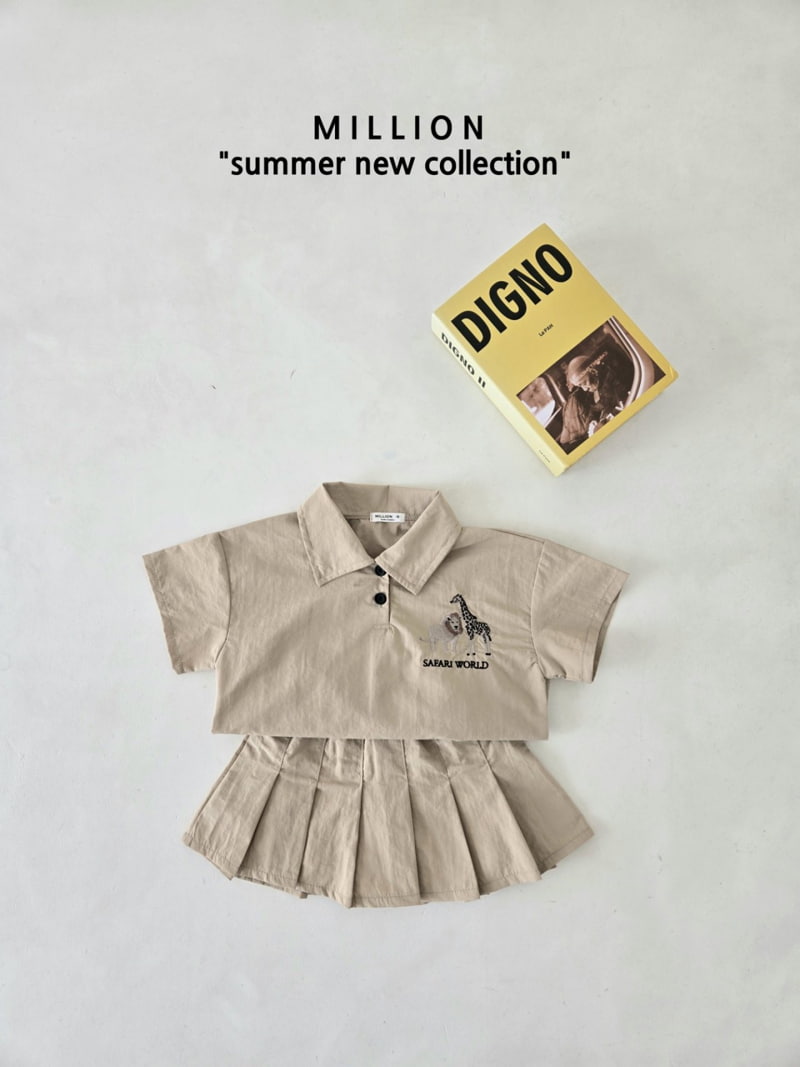 Million Dollar Baby - Korean Children Fashion - #littlefashionista - Safari Skirt Set