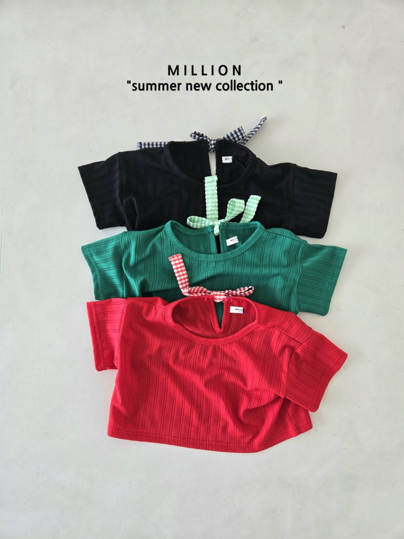 Million Dollar Baby - Korean Children Fashion - #magicofchildhood - Candy Ribbon Tee