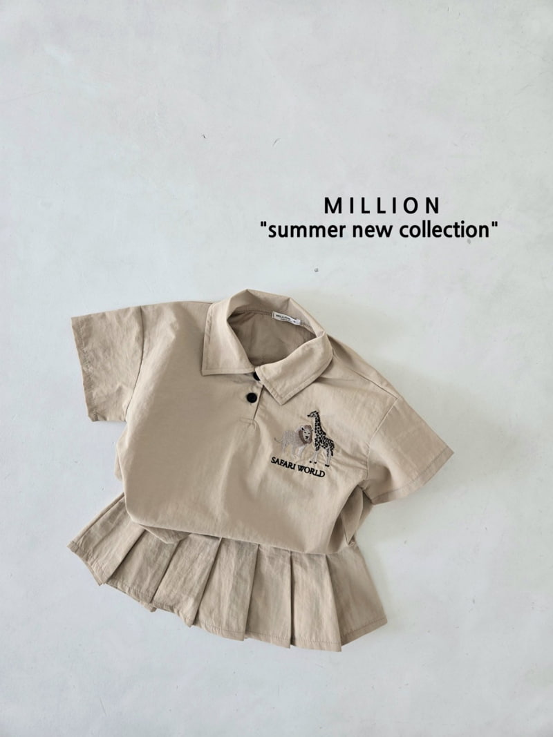 Million Dollar Baby - Korean Children Fashion - #magicofchildhood - Safari Skirt Set - 2