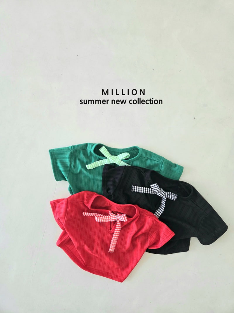 Million Dollar Baby - Korean Children Fashion - #minifashionista - Candy Ribbon Tee - 2