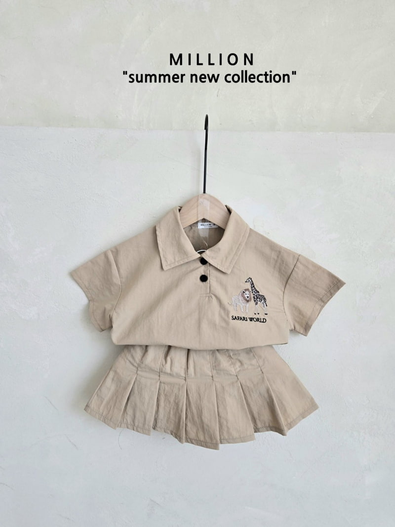 Million Dollar Baby - Korean Children Fashion - #minifashionista - Safari Skirt Set - 3