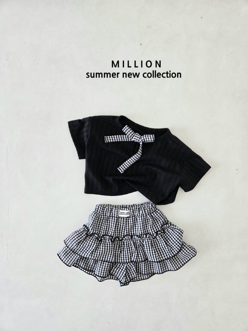 Million Dollar Baby - Korean Children Fashion - #prettylittlegirls - Check Cancan Pants - 5