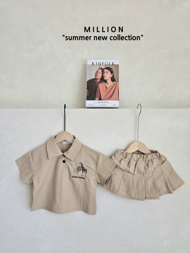 Million Dollar Baby - Korean Children Fashion - #minifashionista - Safari Skirt Set - 4