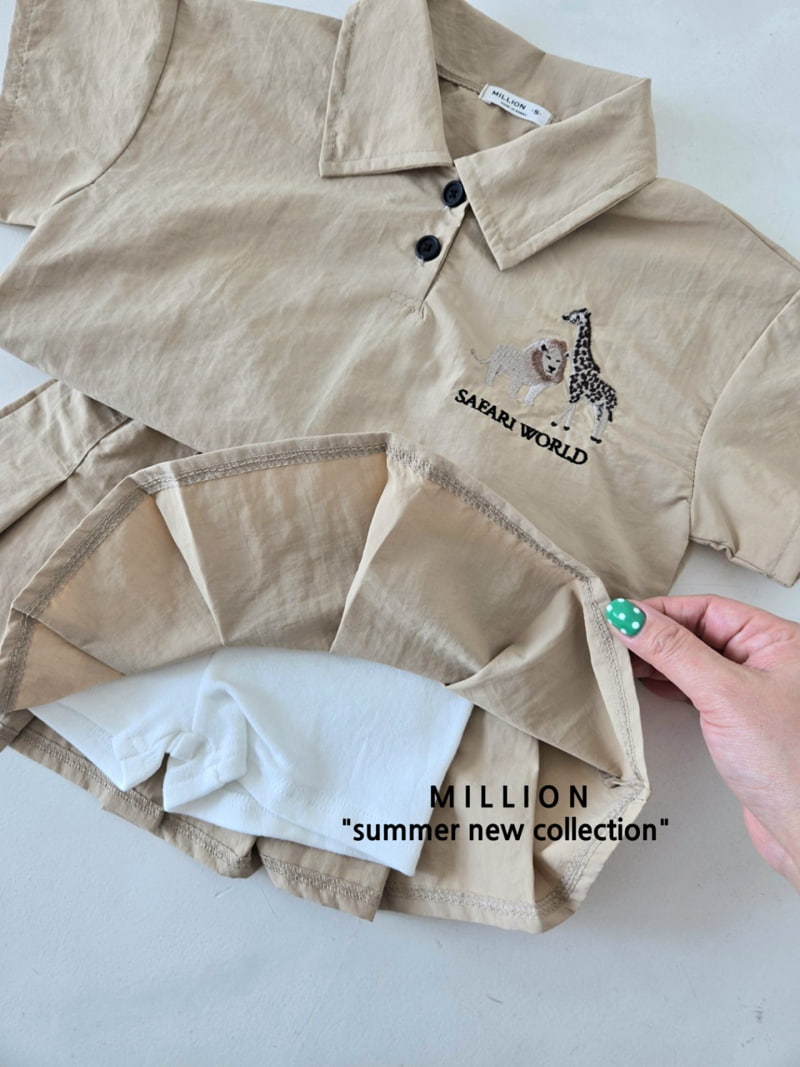 Million Dollar Baby - Korean Children Fashion - #stylishchildhood - Safari Skirt Set - 7