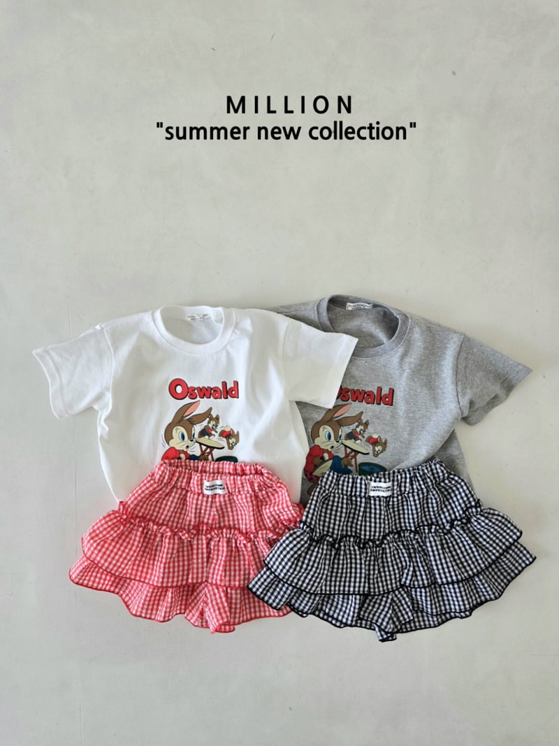 Million Dollar Baby - Korean Children Fashion - #todddlerfashion - Check Cancan Pants - 6