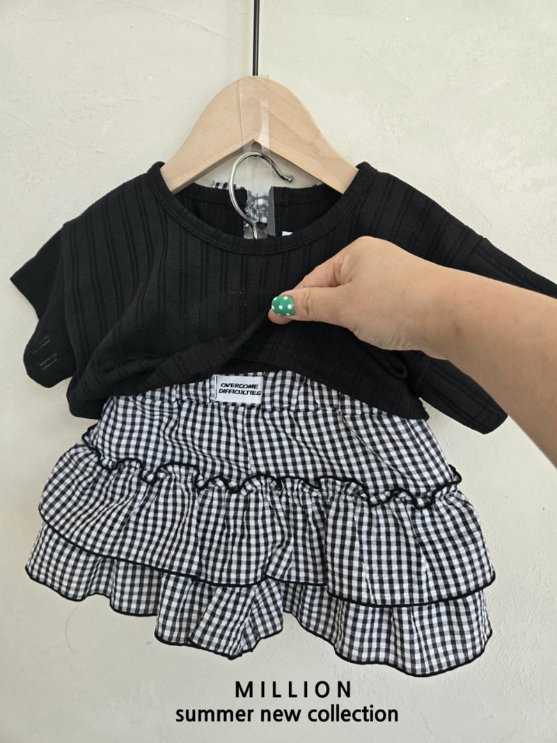 Million Dollar Baby - Korean Children Fashion - #toddlerclothing - Check Cancan Pants - 7