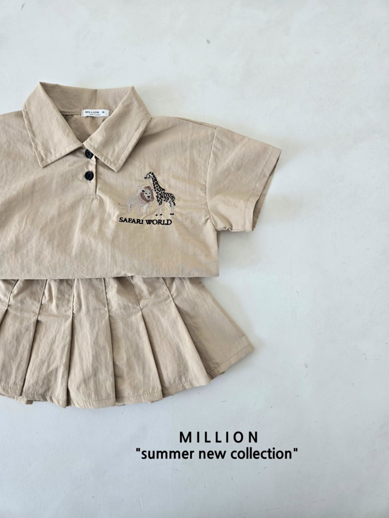 Million Dollar Baby - Korean Children Fashion - #toddlerclothing - Safari Skirt Set - 6