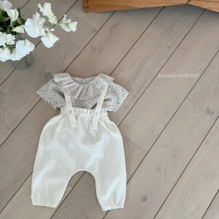 Mimi Market - Korean Baby Fashion - #babyboutique - Eddie Strap Pants - 2