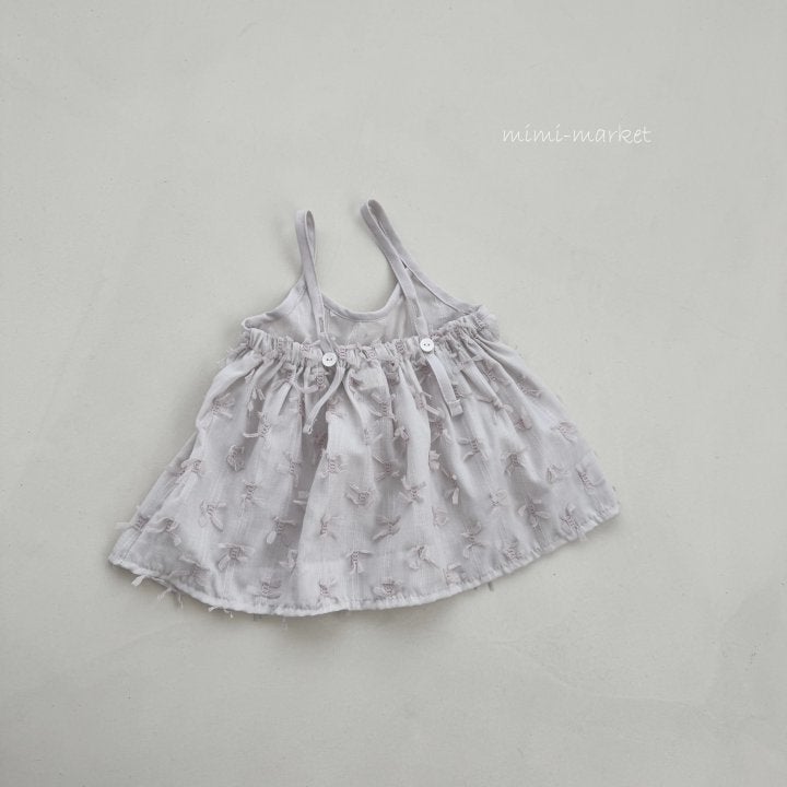 Mimi Market - Korean Baby Fashion - #babyboutique - Ribbon Strap One-piece - 2