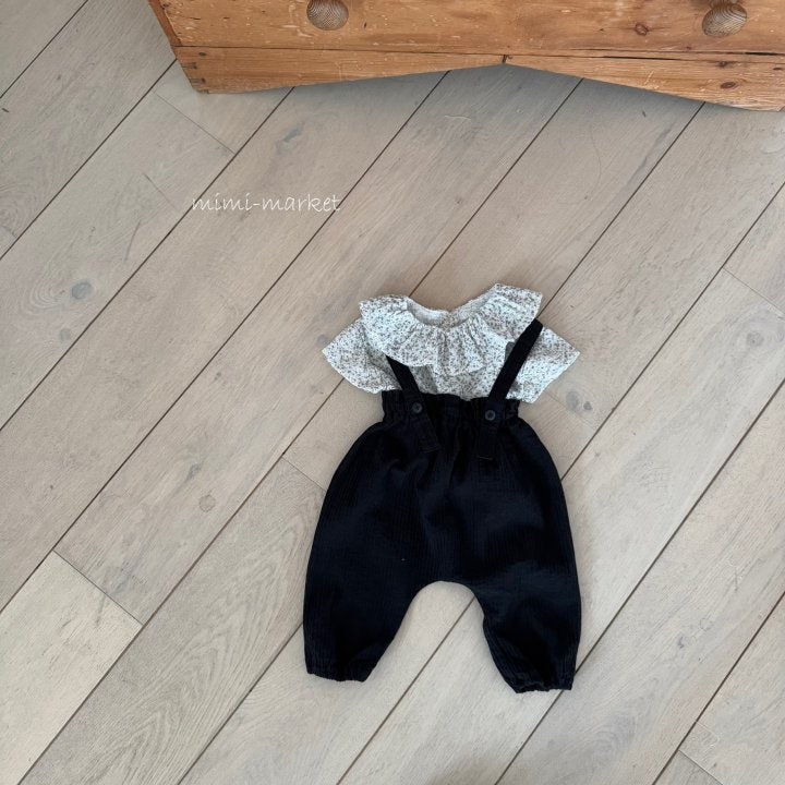 Mimi Market - Korean Baby Fashion - #babyboutiqueclothing - Eddie Strap Pants - 3