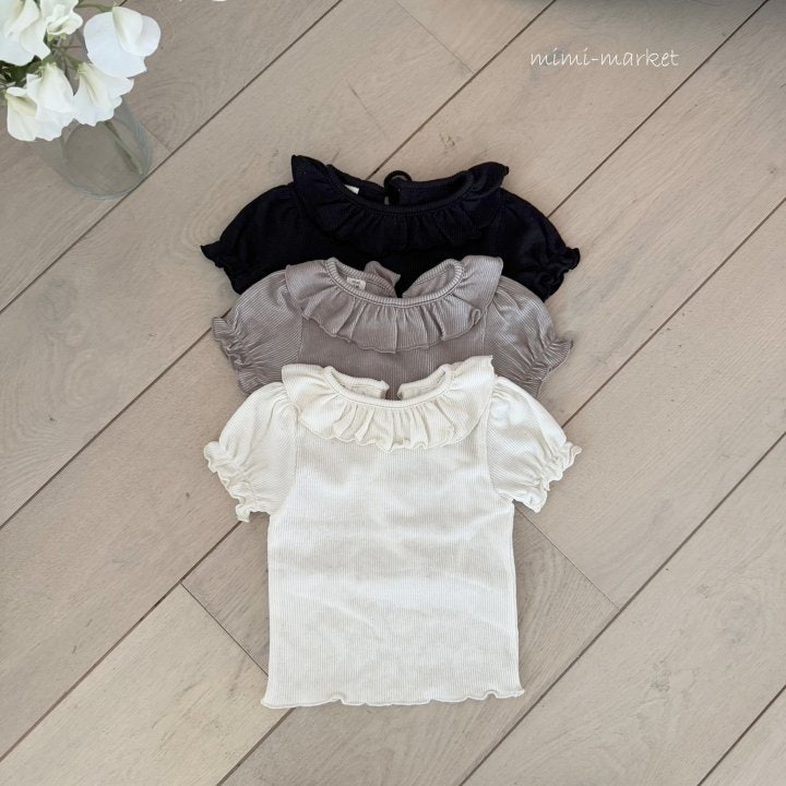 Mimi Market - Korean Baby Fashion - #babyboutiqueclothing - Sunny Frill Tee