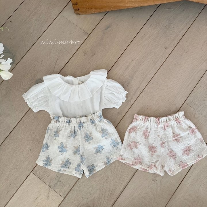 Mimi Market - Korean Baby Fashion - #babyboutiqueclothing - Flower Frill Shorts