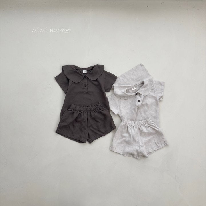Mimi Market - Korean Baby Fashion - #babyboutiqueclothing - Linen Sera Set - 4