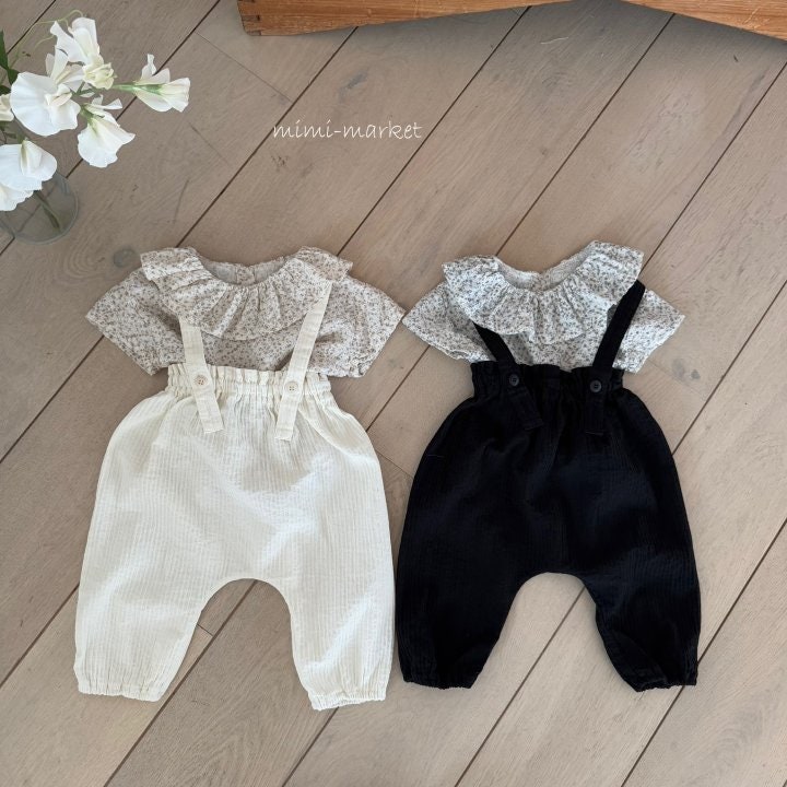 Mimi Market - Korean Baby Fashion - #babyfashion - Eddie Strap Pants - 5