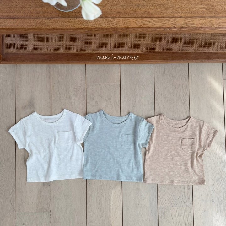 Mimi Market - Korean Baby Fashion - #babyfever - Pocket Tee - 5