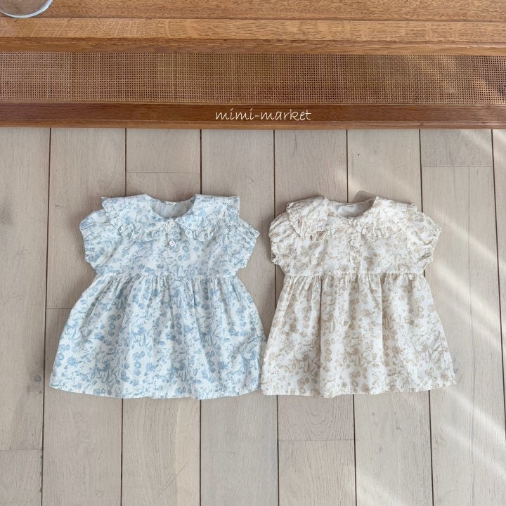 Mimi Market - Korean Baby Fashion - #babyfever - Rapeseed Collar One-piece