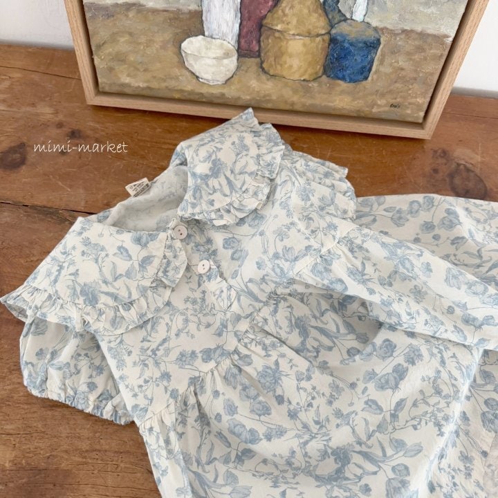 Mimi Market - Korean Baby Fashion - #babygirlfashion - Rapeseed Collar One-piece - 2