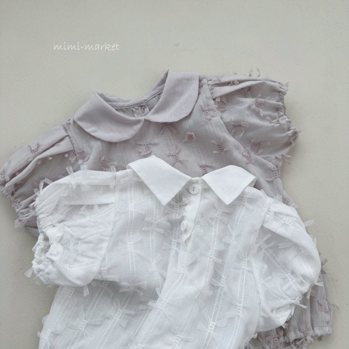 Mimi Market - Korean Baby Fashion - #babyoutfit - Ribbon Suit - 4