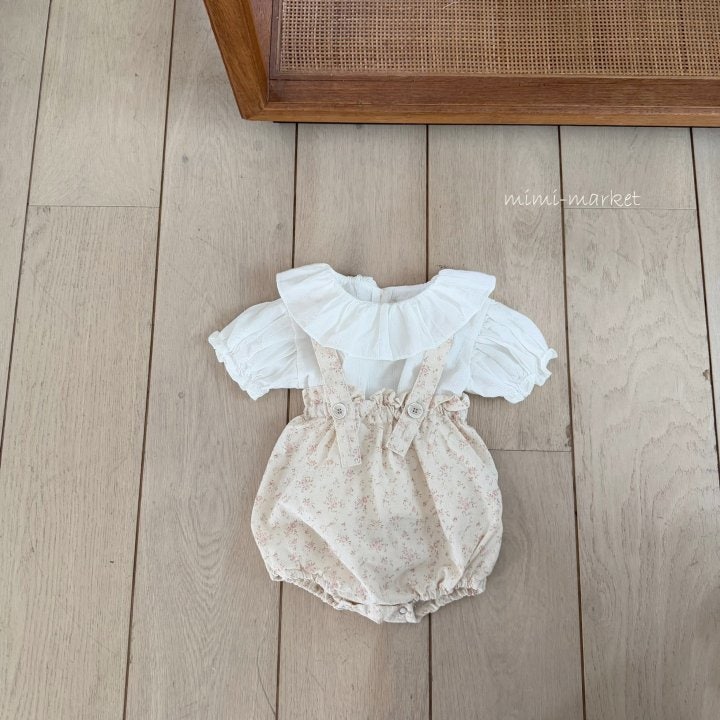 Mimi Market - Korean Baby Fashion - #onlinebabyboutique - Flora Overalls - 2