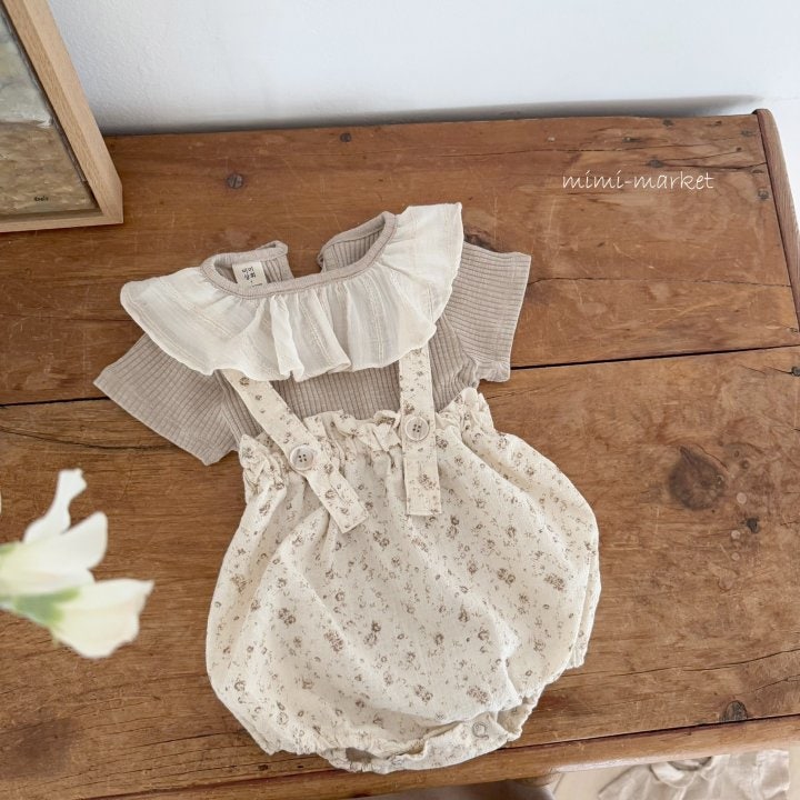 Mimi Market - Korean Baby Fashion - #onlinebabyshop - Flora Overalls - 3