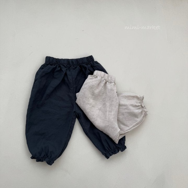 Mimi Market - Korean Baby Fashion - #onlinebabyshop - Linen Frill Pants - 5