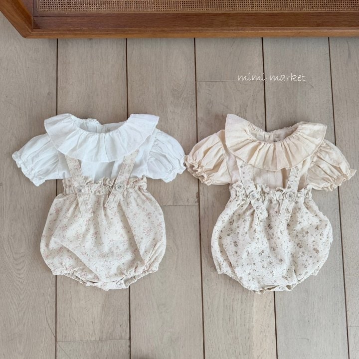 Mimi Market - Korean Baby Fashion - #onlinebabyshop - Flora Overalls - 4