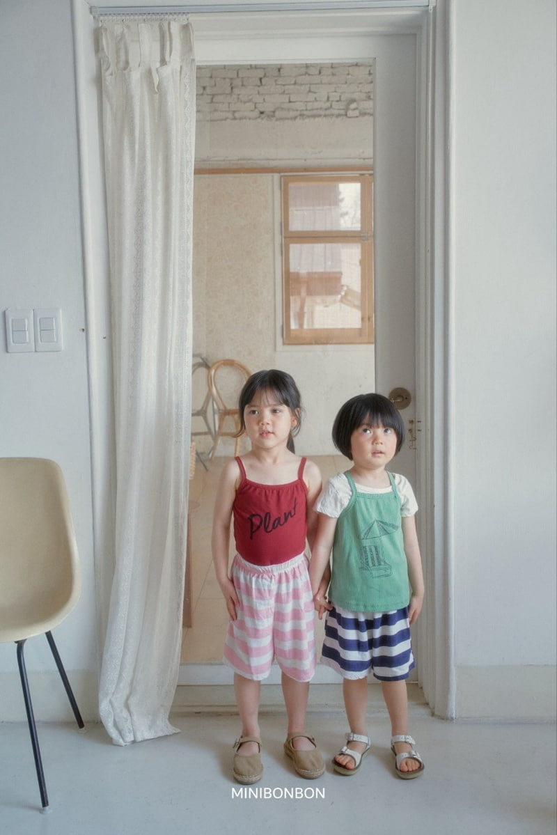 Mini Bongbong - Korean Children Fashion - #Kfashion4kids - Big Stripe Shorts - 6