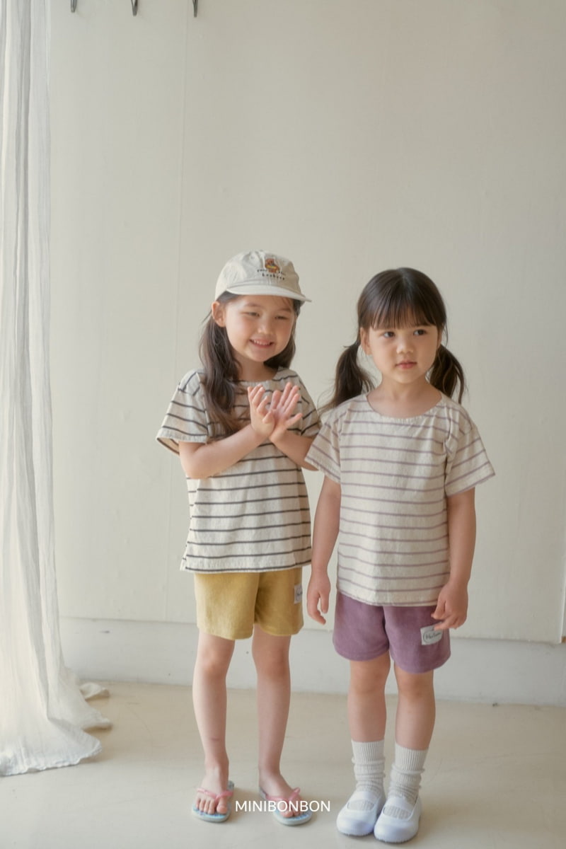 Mini Bongbong - Korean Children Fashion - #Kfashion4kids - Stripe Tee - 10
