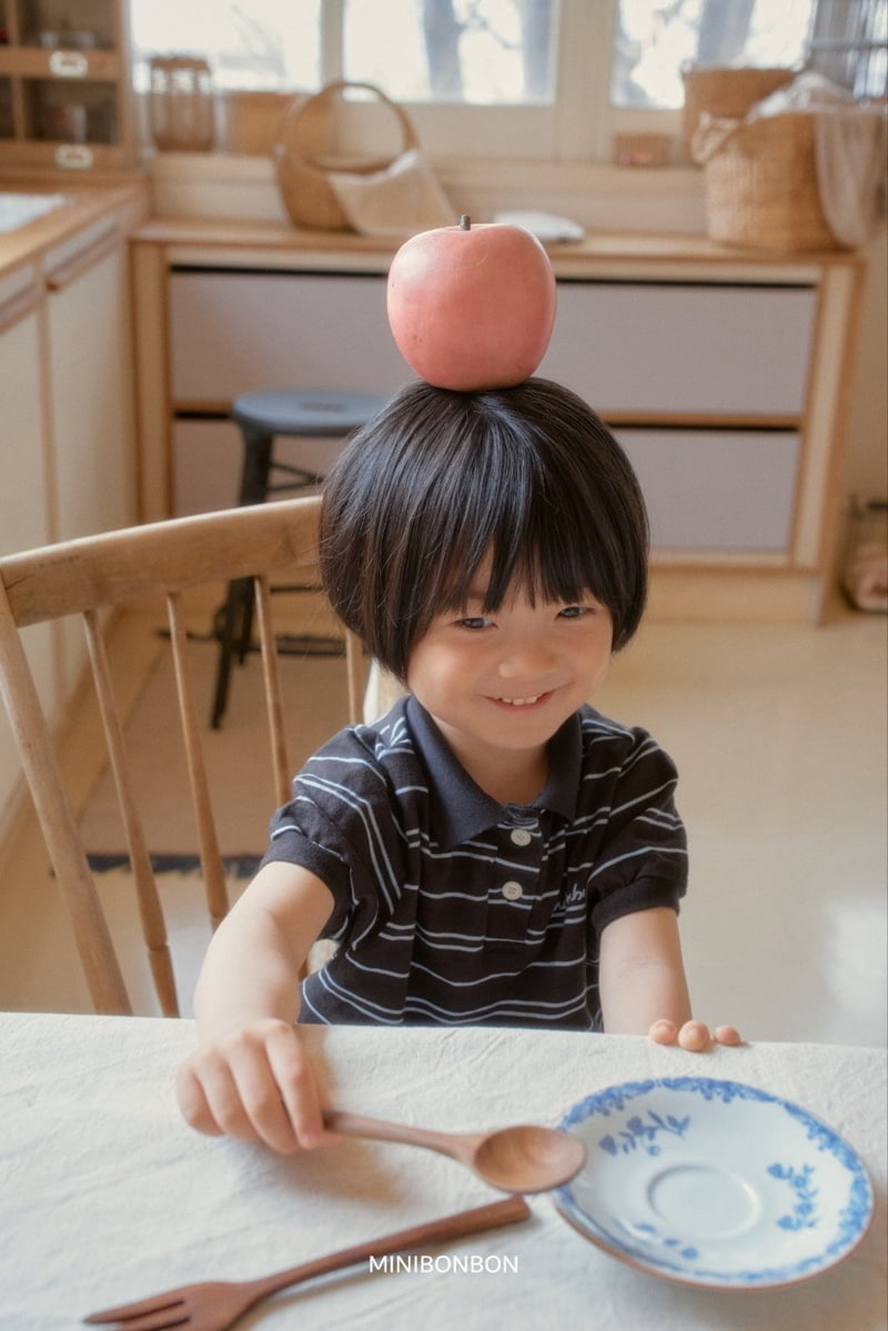 Mini Bongbong - Korean Children Fashion - #Kfashion4kids - Logan Collar Tee - 8