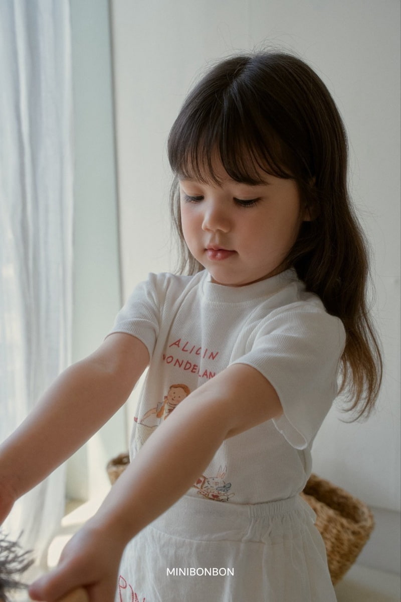 Mini Bongbong - Korean Children Fashion - #Kfashion4kids - Alice Rib Tee - 3