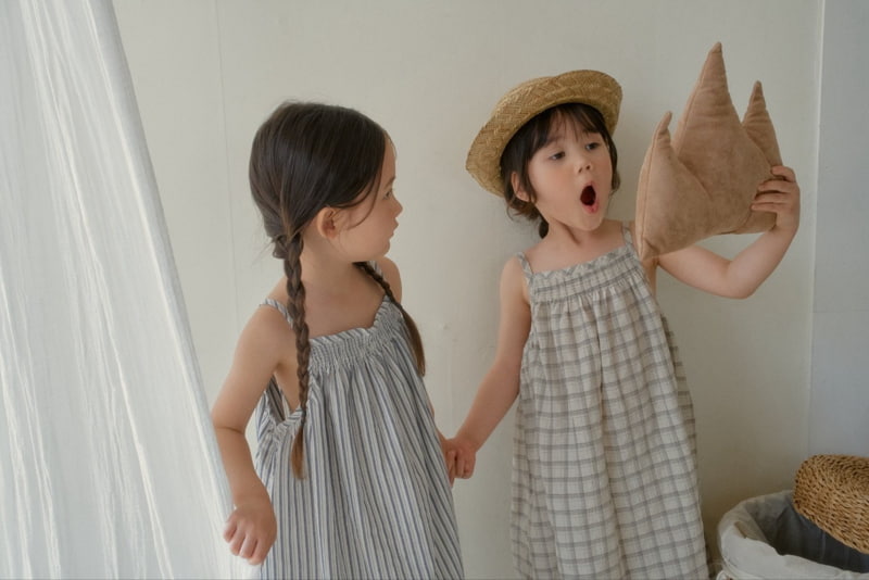 Mini Bongbong - Korean Children Fashion - #childrensboutique - New Leaf One-piece - 5