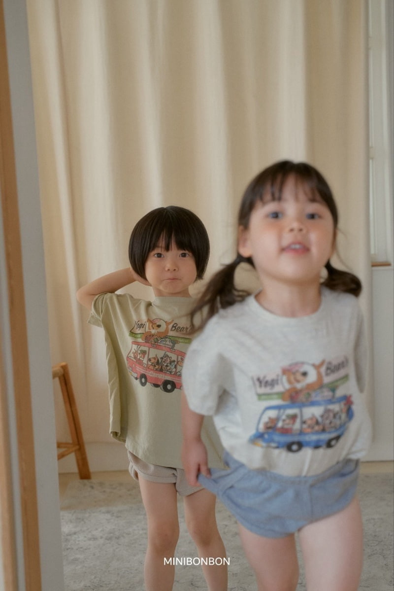 Mini Bongbong - Korean Children Fashion - #childrensboutique - Bear Car Tee - 11