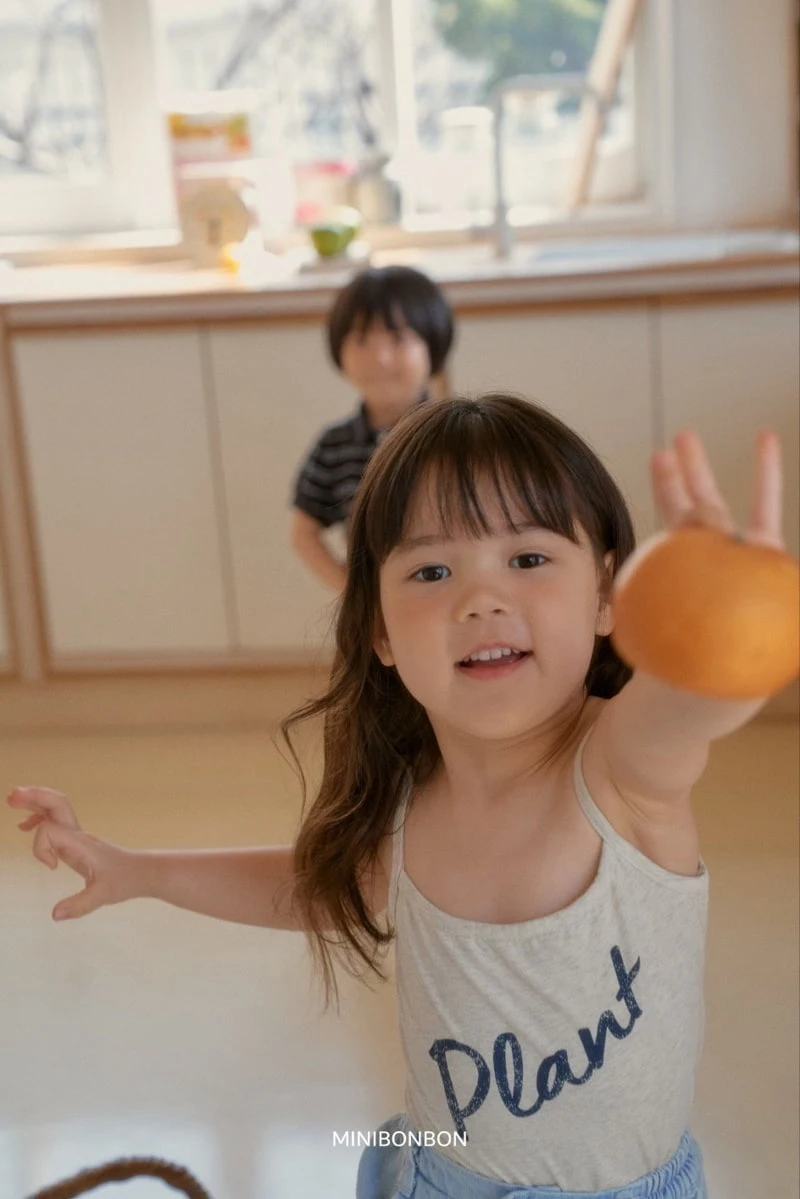 Mini Bongbong - Korean Children Fashion - #designkidswear - Plant Strap Sleeveless - 5