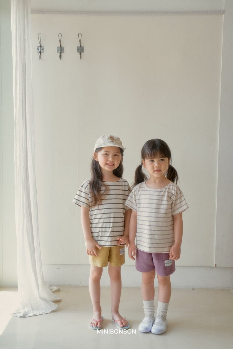 Mini Bongbong - Korean Children Fashion - #discoveringself - Stripe Tee - 5