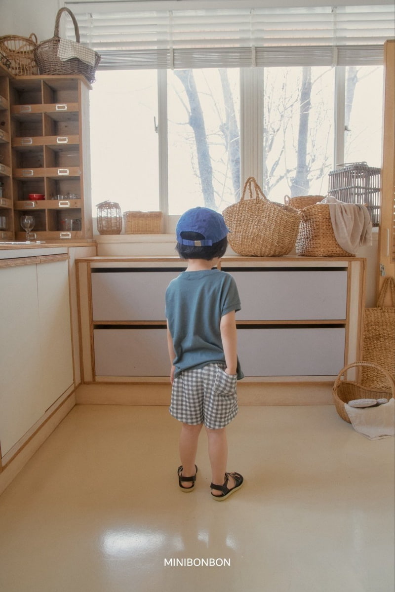 Mini Bongbong - Korean Children Fashion - #fashionkids - Check Check Shorts - 10