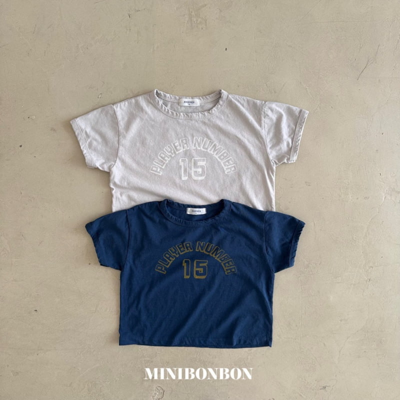 Mini Bongbong - Korean Children Fashion - #fashionkids - Number Short Sleeve Tee