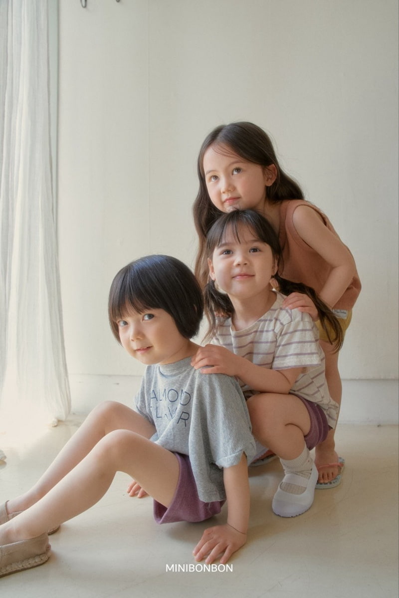 Mini Bongbong - Korean Children Fashion - #fashionkids - Stripe Tee - 6