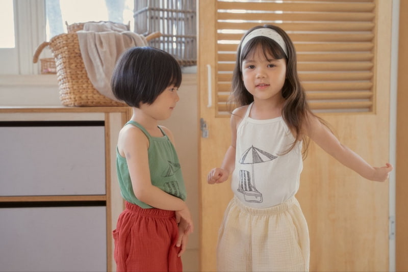Mini Bongbong - Korean Children Fashion - #kidsshorts - Beach Sleeveless - 7