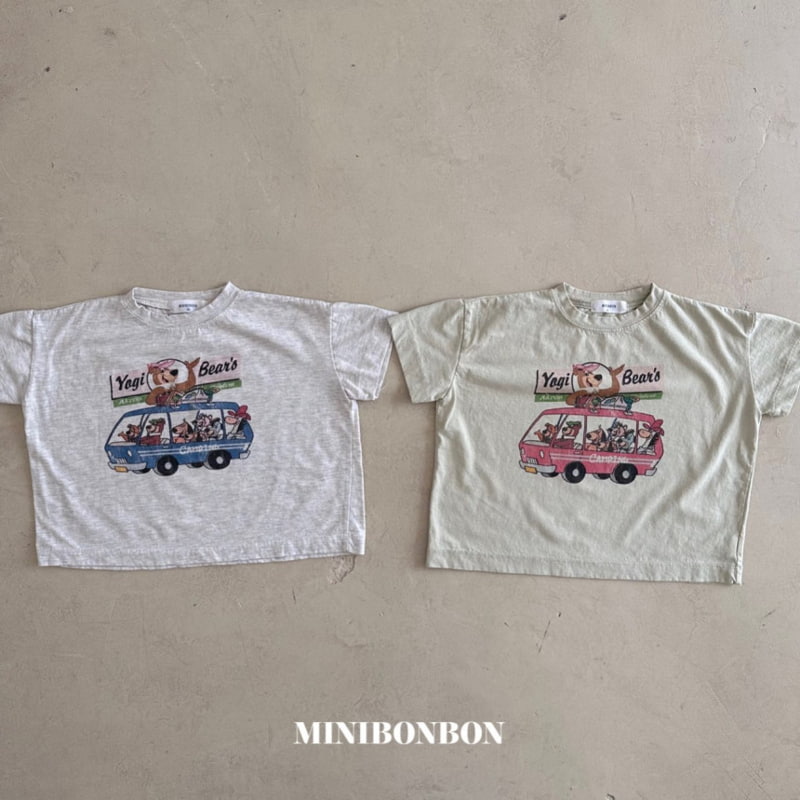 Mini Bongbong - Korean Children Fashion - #kidsshorts - Bear Car Tee