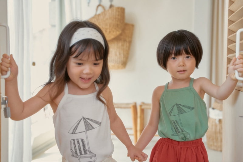 Mini Bongbong - Korean Children Fashion - #kidsstore - Beach Sleeveless - 8
