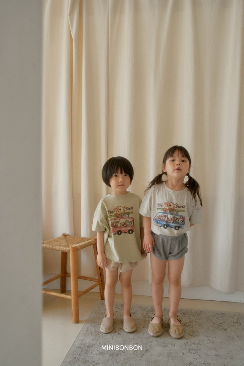 Mini Bongbong - Korean Children Fashion - #kidsstore - Bear Car Tee - 2