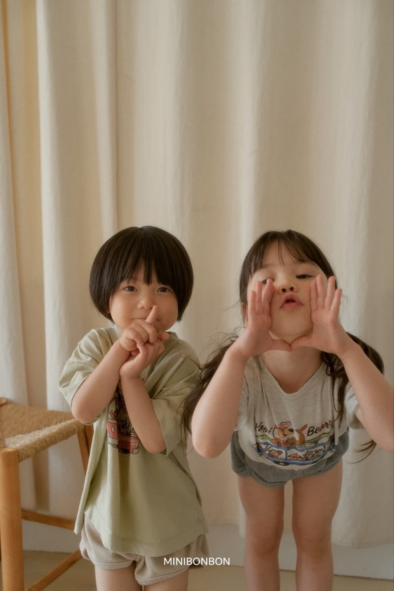 Mini Bongbong - Korean Children Fashion - #kidzfashiontrend - Bear Car Tee - 3