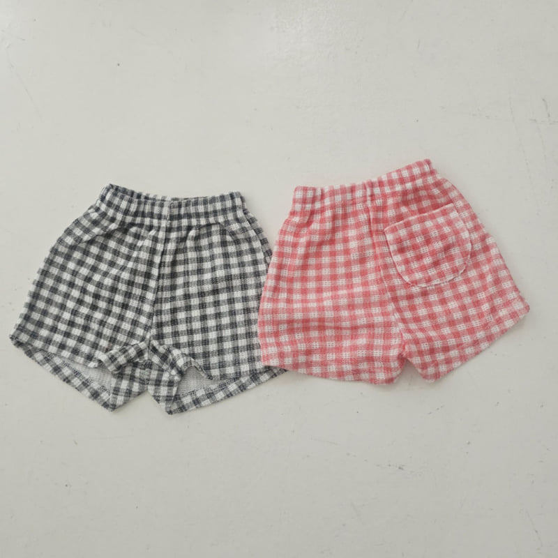 Mini Bongbong - Korean Children Fashion - #littlefashionista - Check Check Shorts