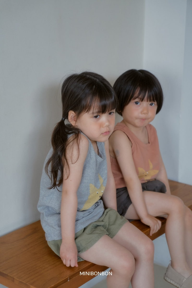Mini Bongbong - Korean Children Fashion - #littlefashionista - Star Star Sleeveless - 10