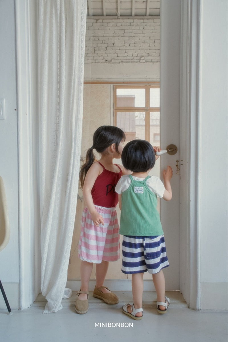 Mini Bongbong - Korean Children Fashion - #littlefashionista - Big Stripe Shorts - 7
