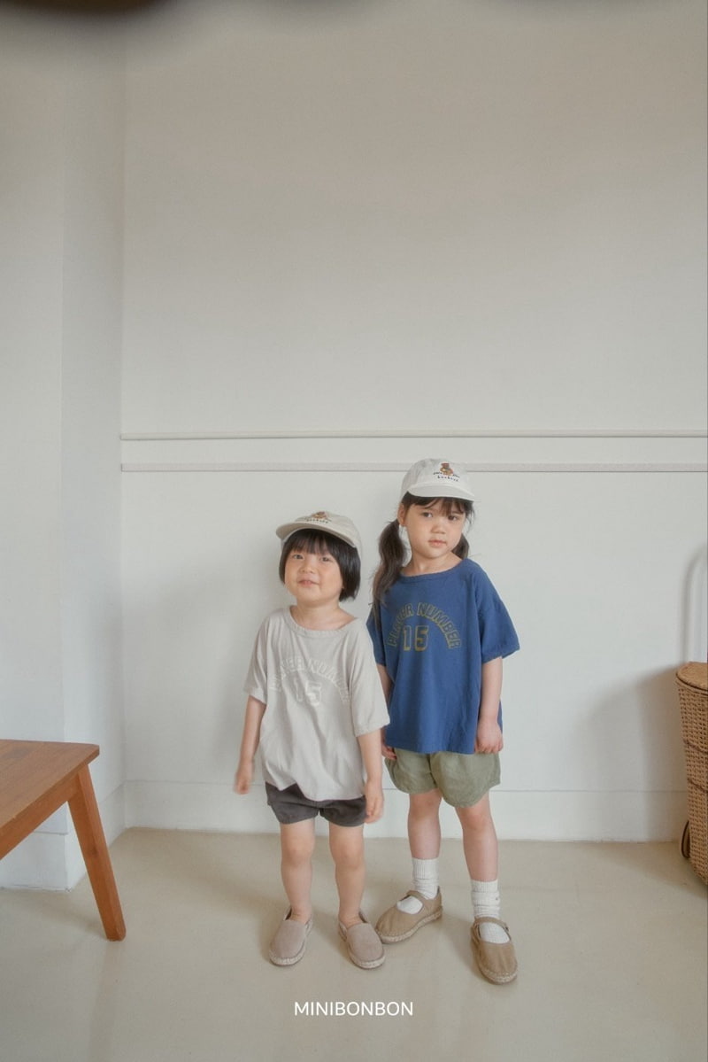 Mini Bongbong - Korean Children Fashion - #littlefashionista - Number Short Sleeve Tee - 6