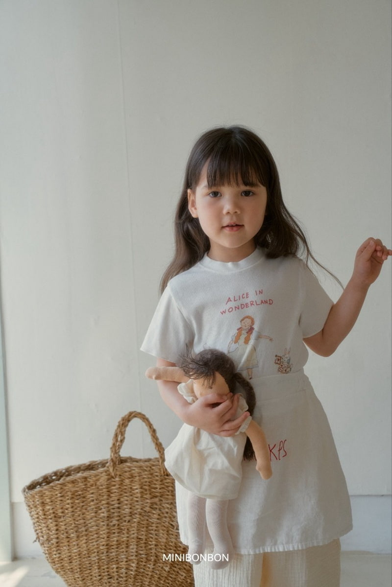 Mini Bongbong - Korean Children Fashion - #Kfashion4kids - Alice Rib Tee - 4