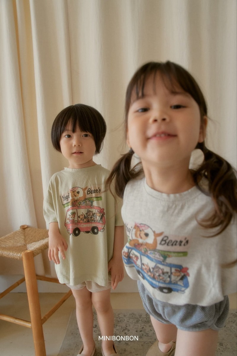 Mini Bongbong - Korean Children Fashion - #magicofchildhood - Bear Car Tee - 6