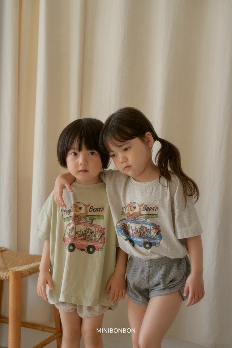 Mini Bongbong - Korean Children Fashion - #littlefashionista - Waffle Shorts - 4